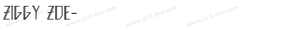Ziggy Zoe字体转换